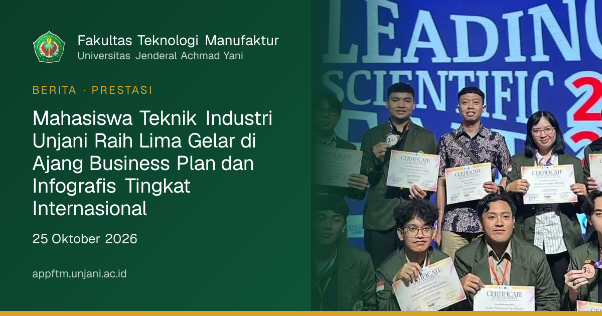 Mahasiswa Teknik Industri Unjani Raih Lima Gelar di Ajang Business Plan ...